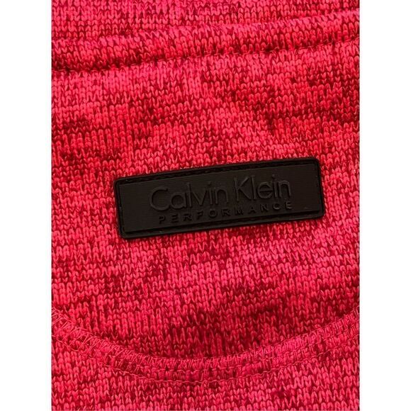 Calvin Klein Performance Red Pink Black Full Zip Sweater Jacket Women's Small - Picture 5 of 9